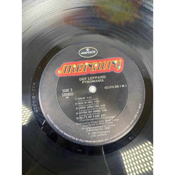 Def Leppard Pyromania (1983) Mercury 810 308-1 M-1 Vinyl Record - Picture 7 of 14